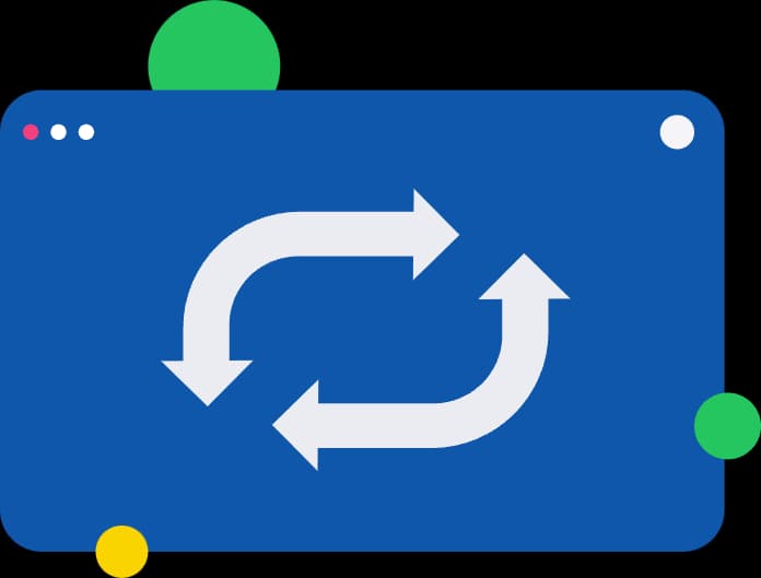 Icono Redireccionamiento mediante frame y header